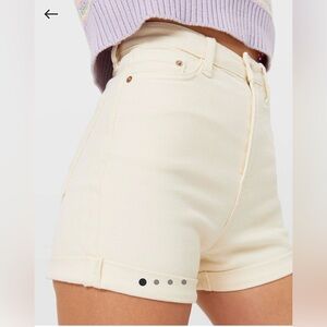 Stradivarius Shorts Women’s Denim 4 Mom Slim Fit Cotton